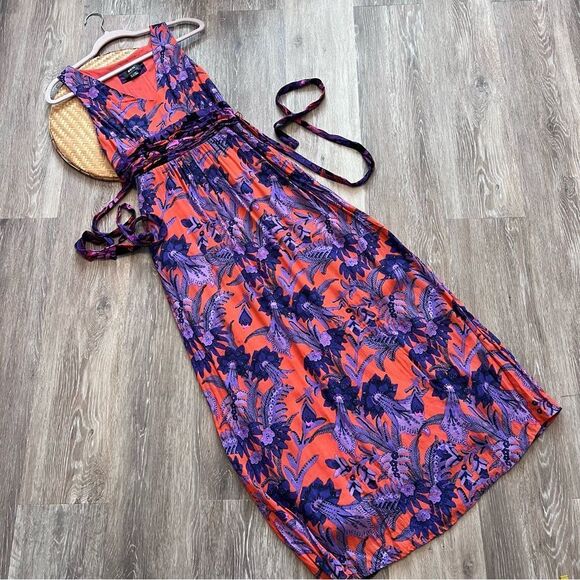 Anthropologie maeve macie floral printed maxi dress women’s size 2 - Picture 2 of 9